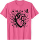 Vintage Floral Anatomical Organ Heart Graphic Cardiologist