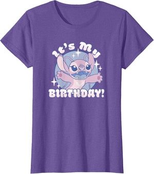 Disney Lilo & Stitch Angel It's My Birthday Retro Sparkle