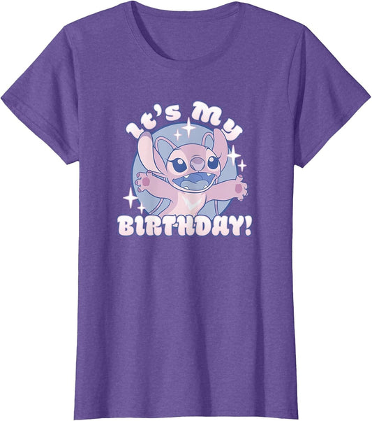 Disney Lilo & Stitch Angel It's My Birthday Retro Sparkle