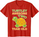 Turtley Awesome Two Year Old Kids 2nd Birthday Turtle