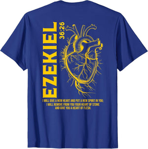 Vintage Ezekiel 36-26 Heart of Flesh Bible Verse Christian