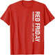 On Fridays We Wear Red Soldiers Veterans Day and Friday RED