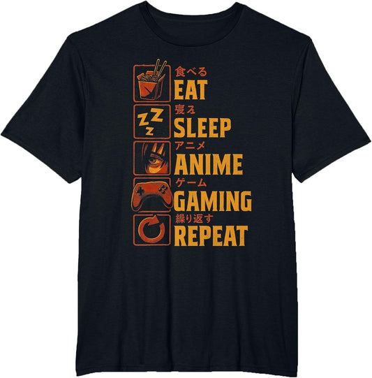 Funny Gamer Anime Men Boys Teens Video Gaming
