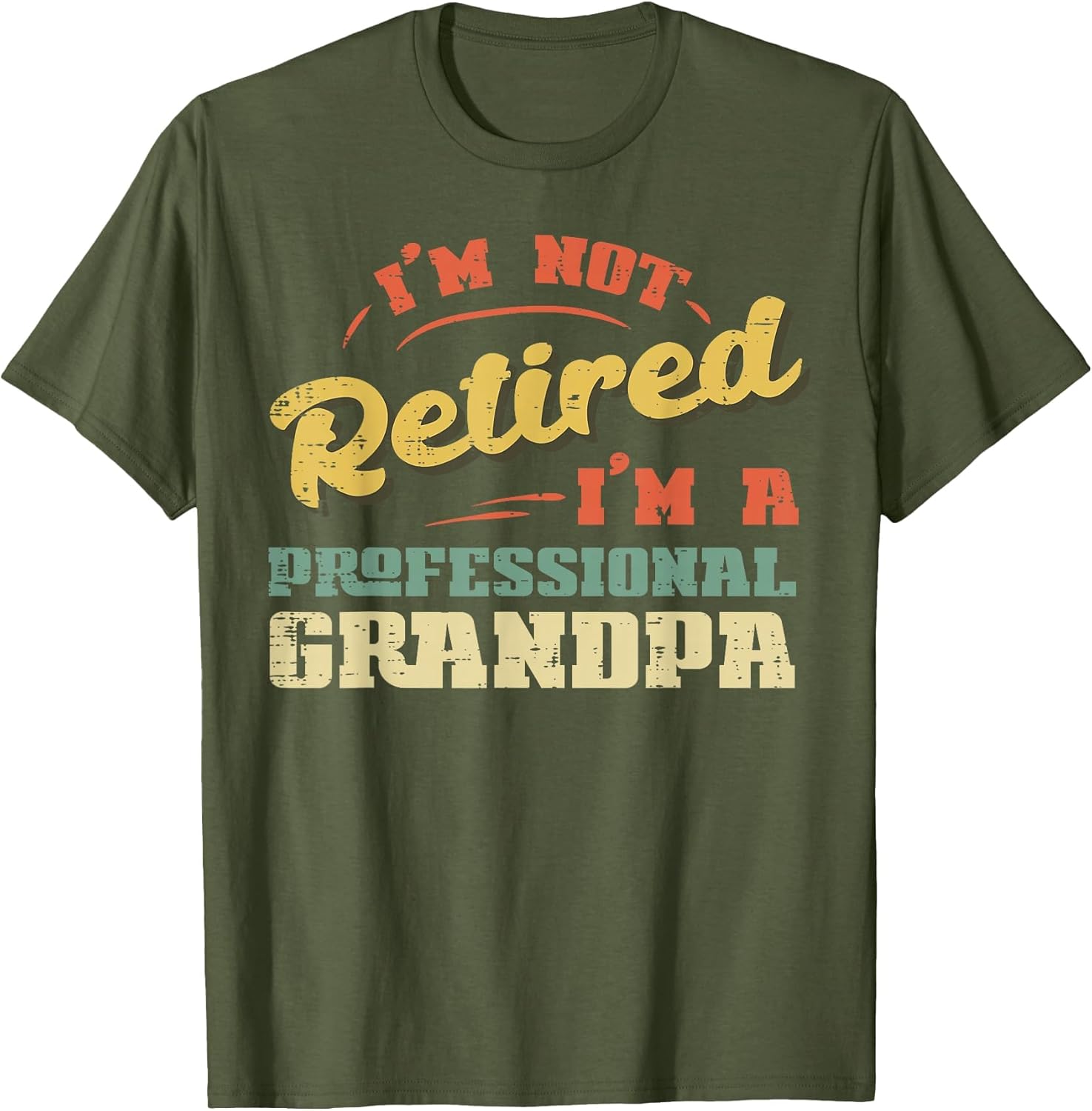 Not Retired Im Professional Grandpa Fathers Day Grandfather