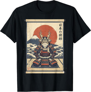 Samurai Cat Warrior Ronin Neko Japanese Art Feline Katana