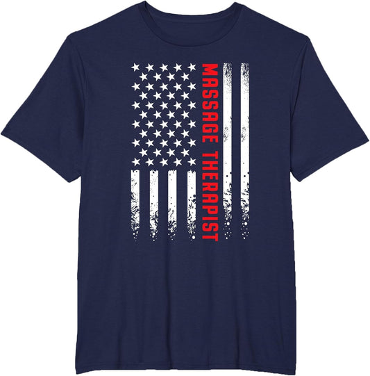 USA American Flag Licensed Massage Therapist 4th of July