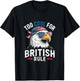 Too Cool for British Rule Bald Eagle 4th of July USA