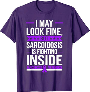 Sarcoidosis Awareness Disease Disability Purple Ribbon