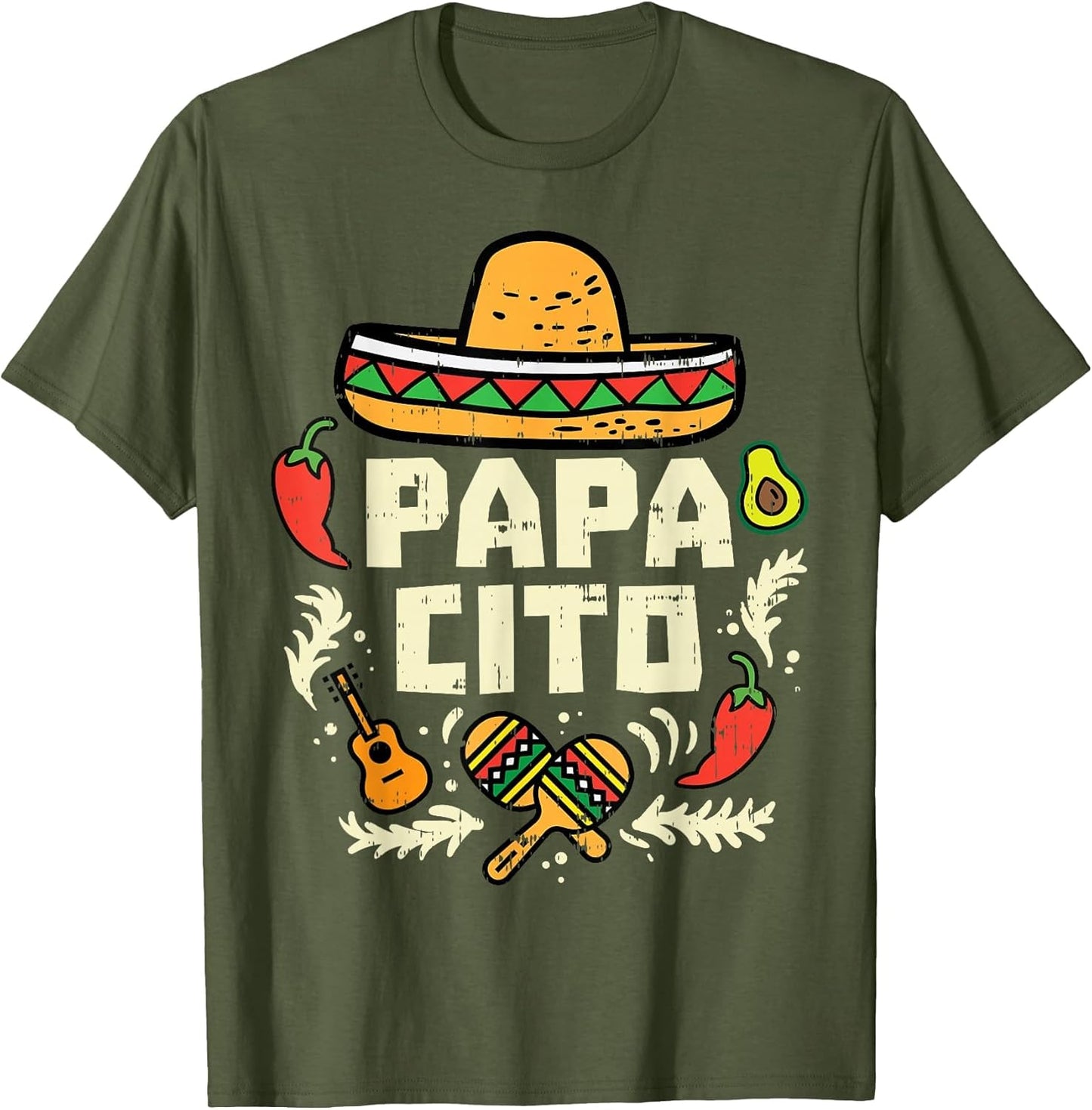 Papacito Family Cinco De Mayo Matchin Couple Mexican Dad Men