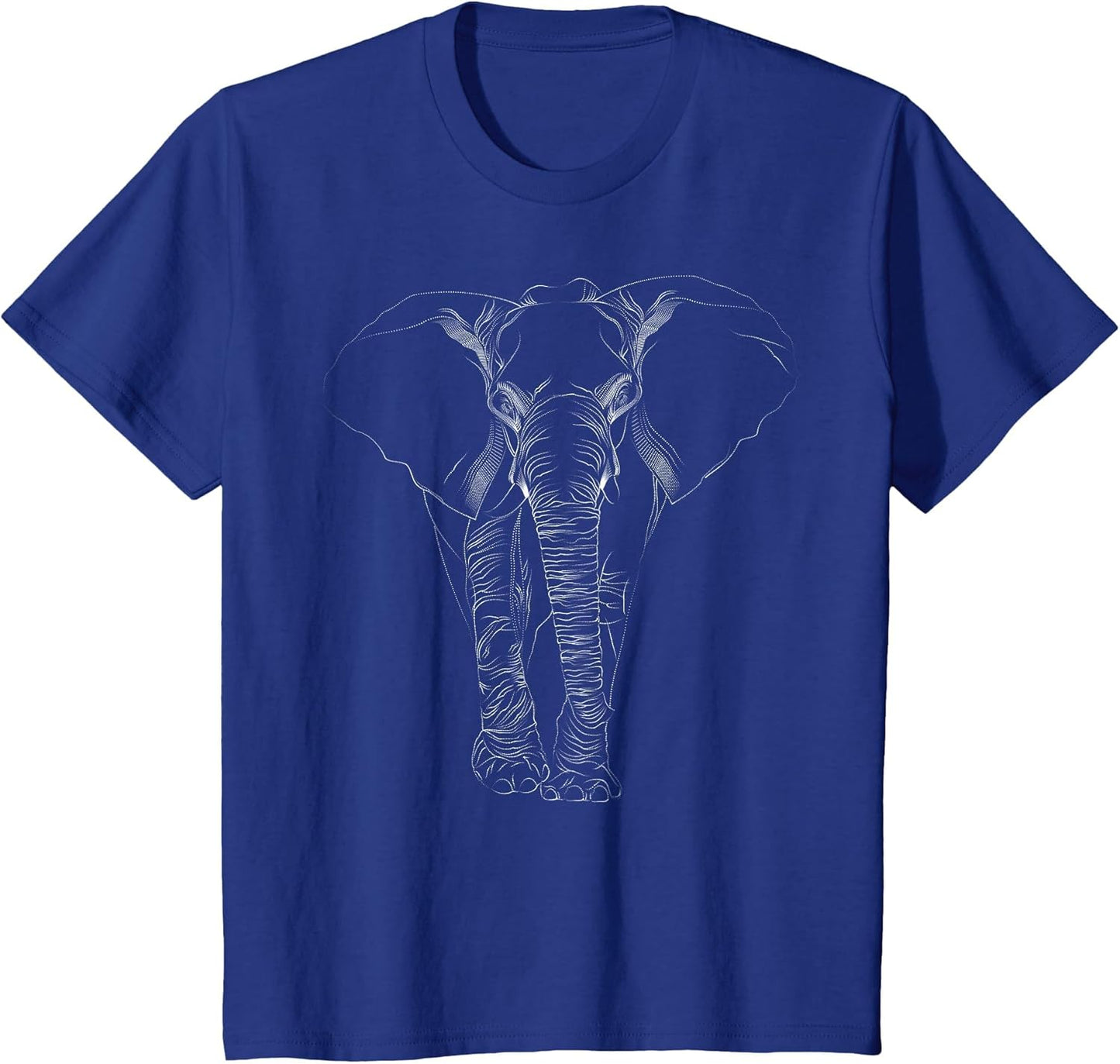Elephant Dot line Art Portrait Sketch Drawing - Elephant