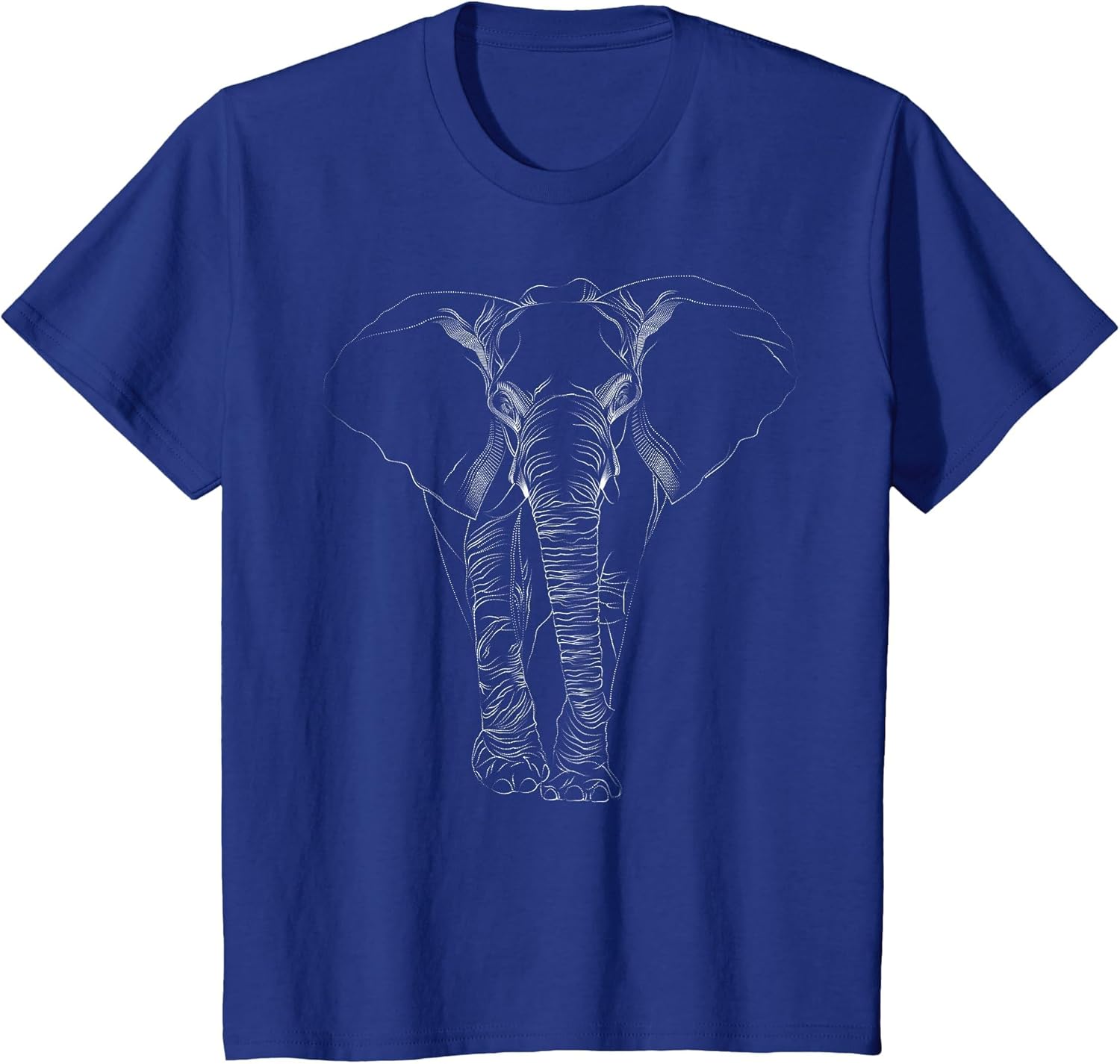 Elephant Dot line Art Portrait Sketch Drawing - Elephant