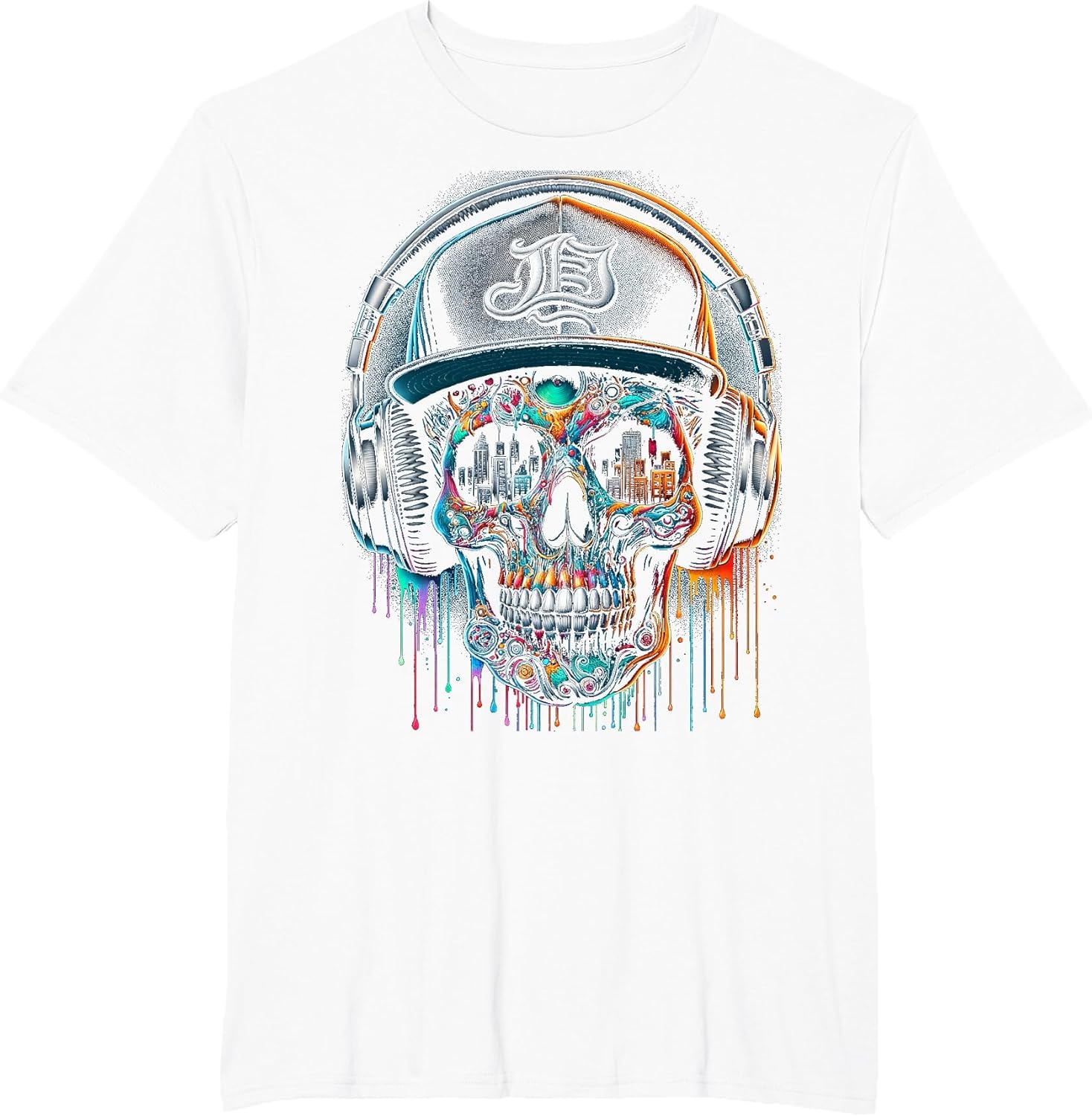 Dripping Paint Skull | Men Women XS - 6XL | Graphic