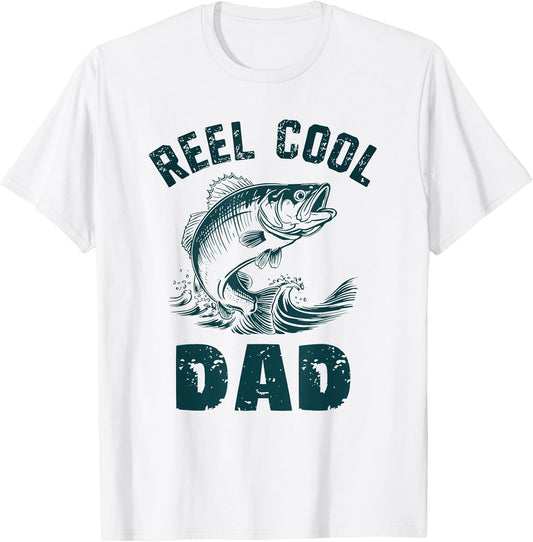 Reel Cool Dad Fishing Grandpa Vintage Style