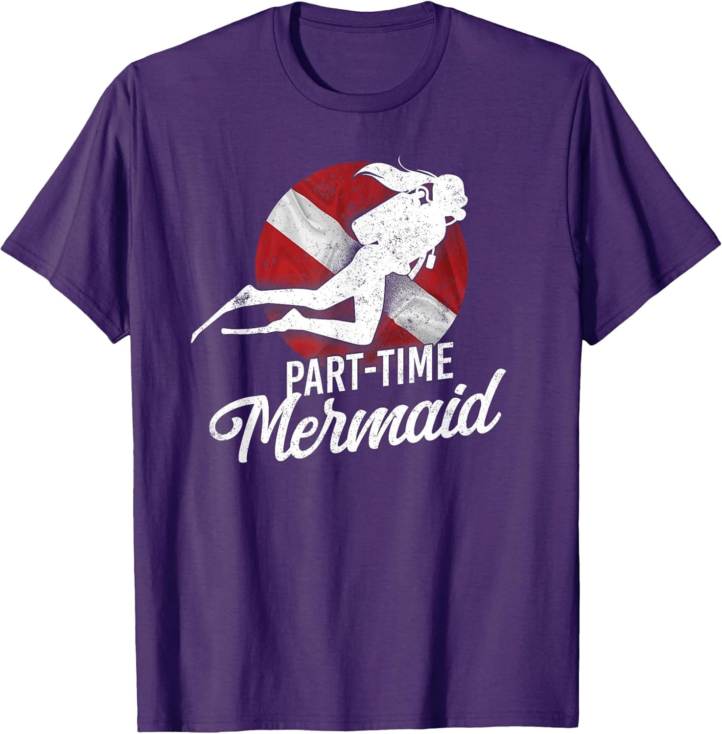 Scuba Diving Diver Girl Part-Time Mermaid