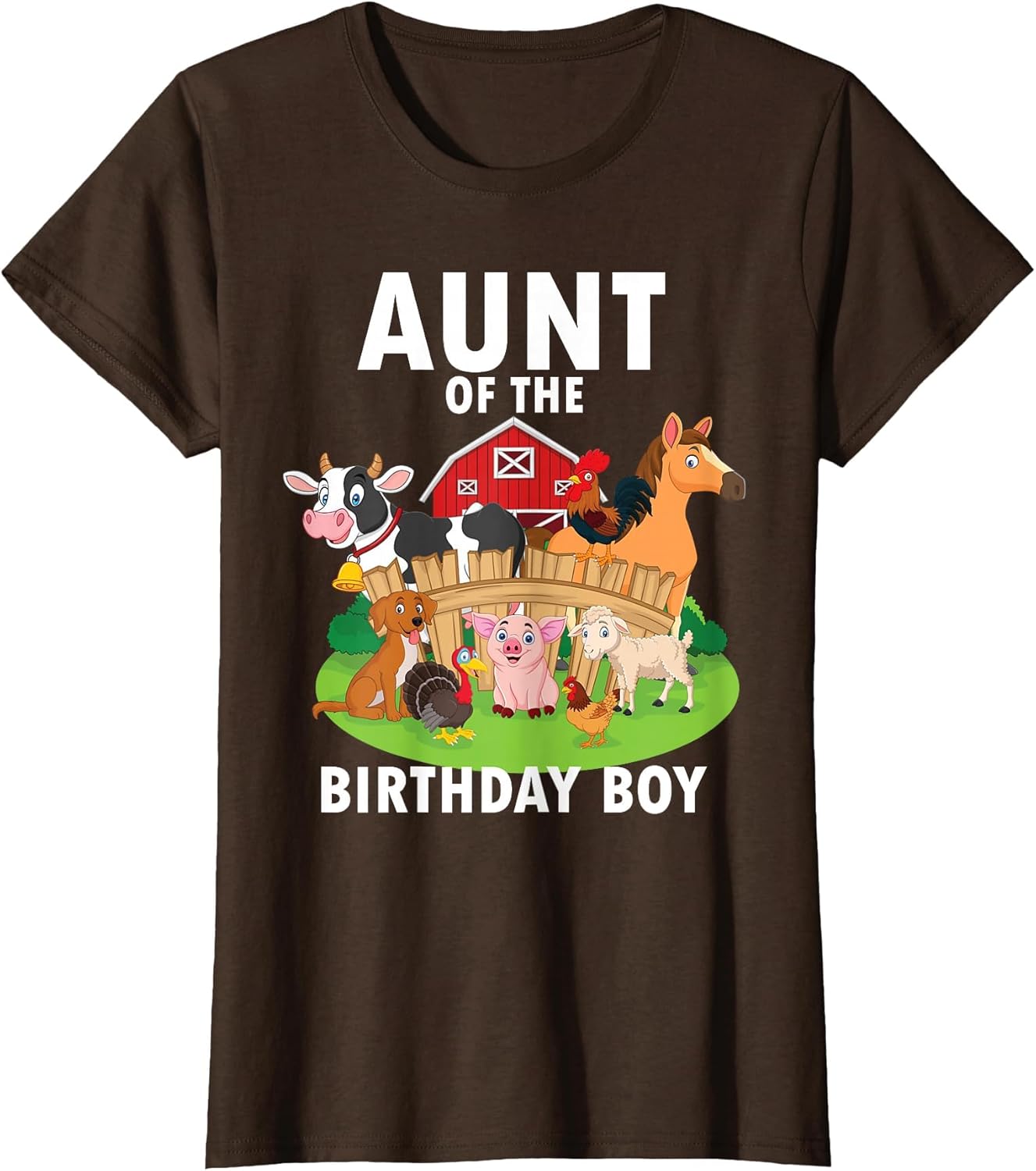 Aunt of The Birthday Boy Farm Animals Matching Farm Theme