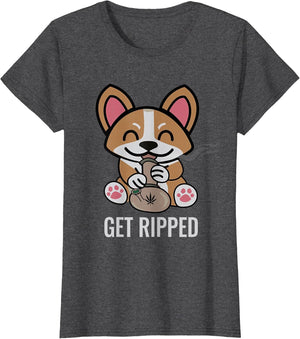 Get Ripped | Marijuana Cannabis Dog Corgi Bong 420
