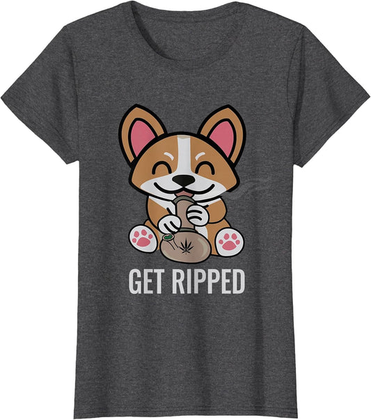 Get Ripped | Marijuana Cannabis Dog Corgi Bong 420