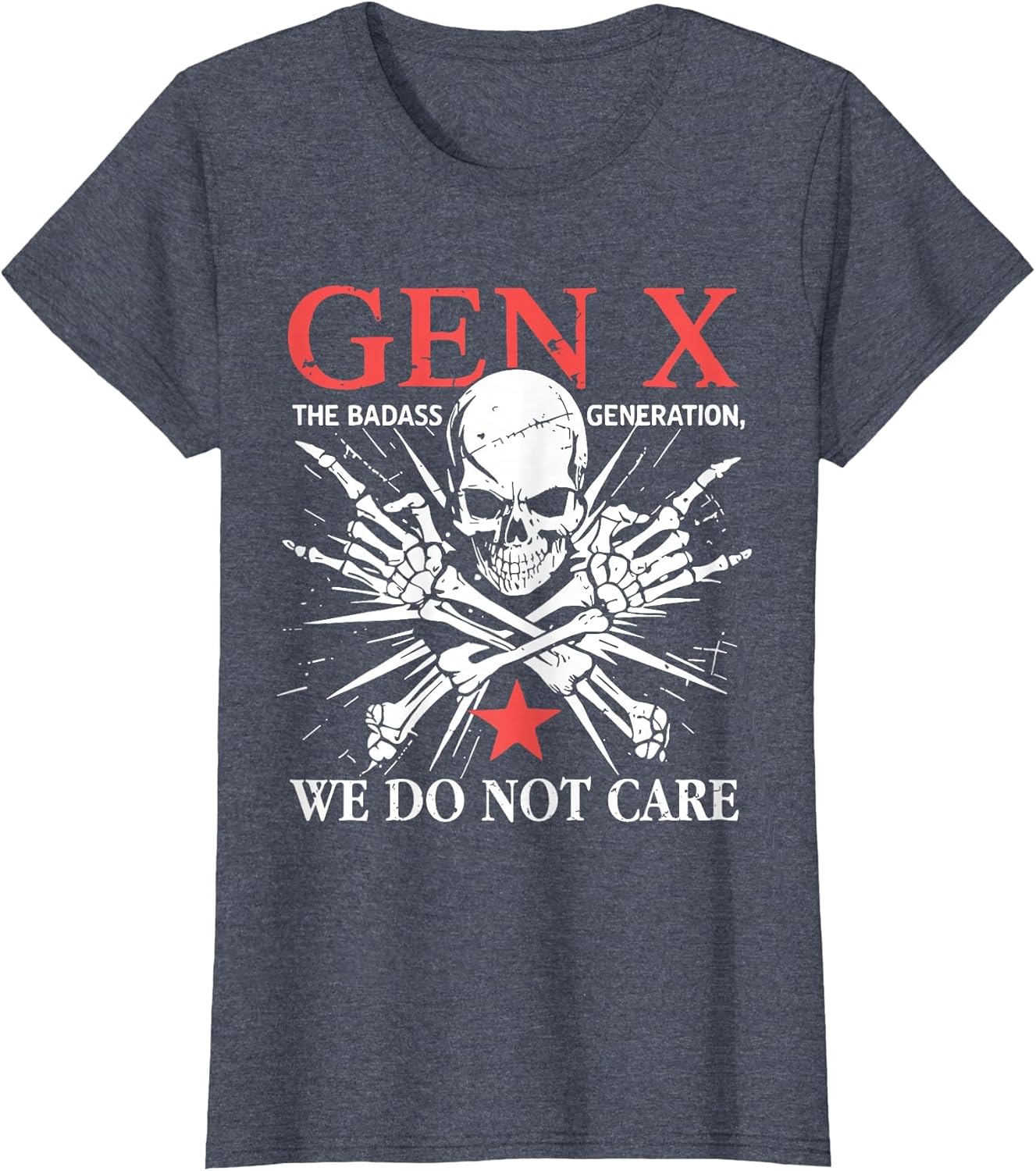 Retro Gen X Generation We Do Not Care Generation X Skull