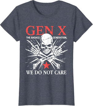 Retro Gen X Generation We Do Not Care Generation X Skull