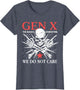 Retro Gen X Generation We Do Not Care Generation X Skull