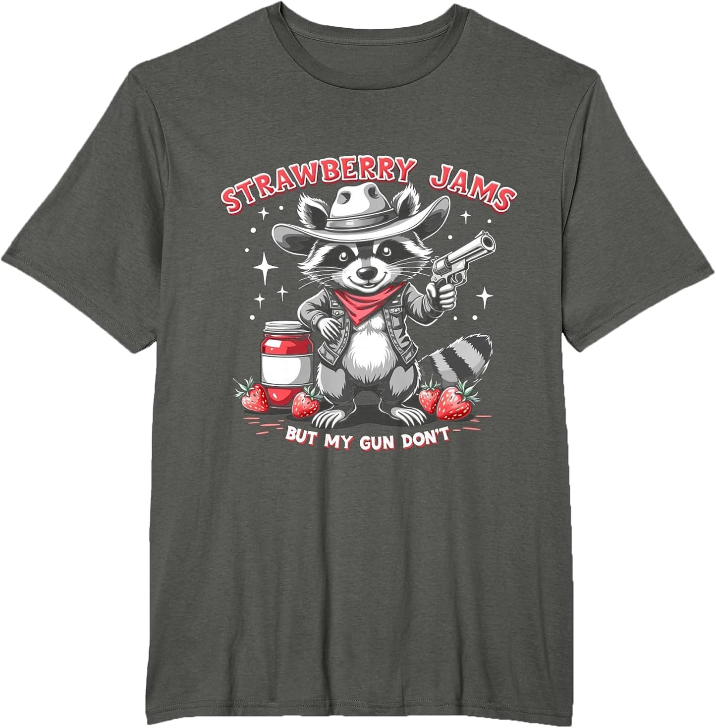 Strawberry Jams But My Gun Don't, Meme Funny Raccoon