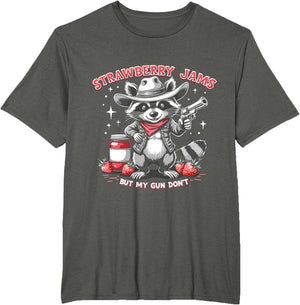 Strawberry Jams But My Gun Don't, Meme Funny Raccoon