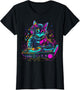 Cat DJ Techno EDM Rave Cool Graphic Cat Lover Kids Boys