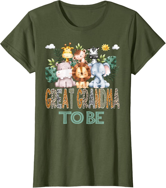 Soon to Be Great Grandma Jungle Animal Safari Gender Reveal