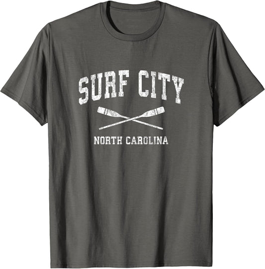 Surf City North Carolina Vintage Nautical Paddles Sports Oar