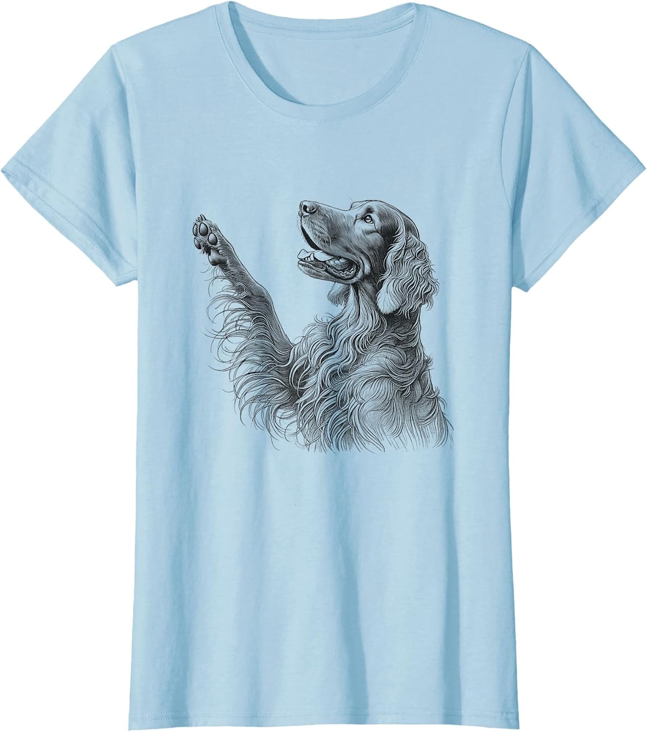 Irish Setter Raising Paw Design for Dog Owner
