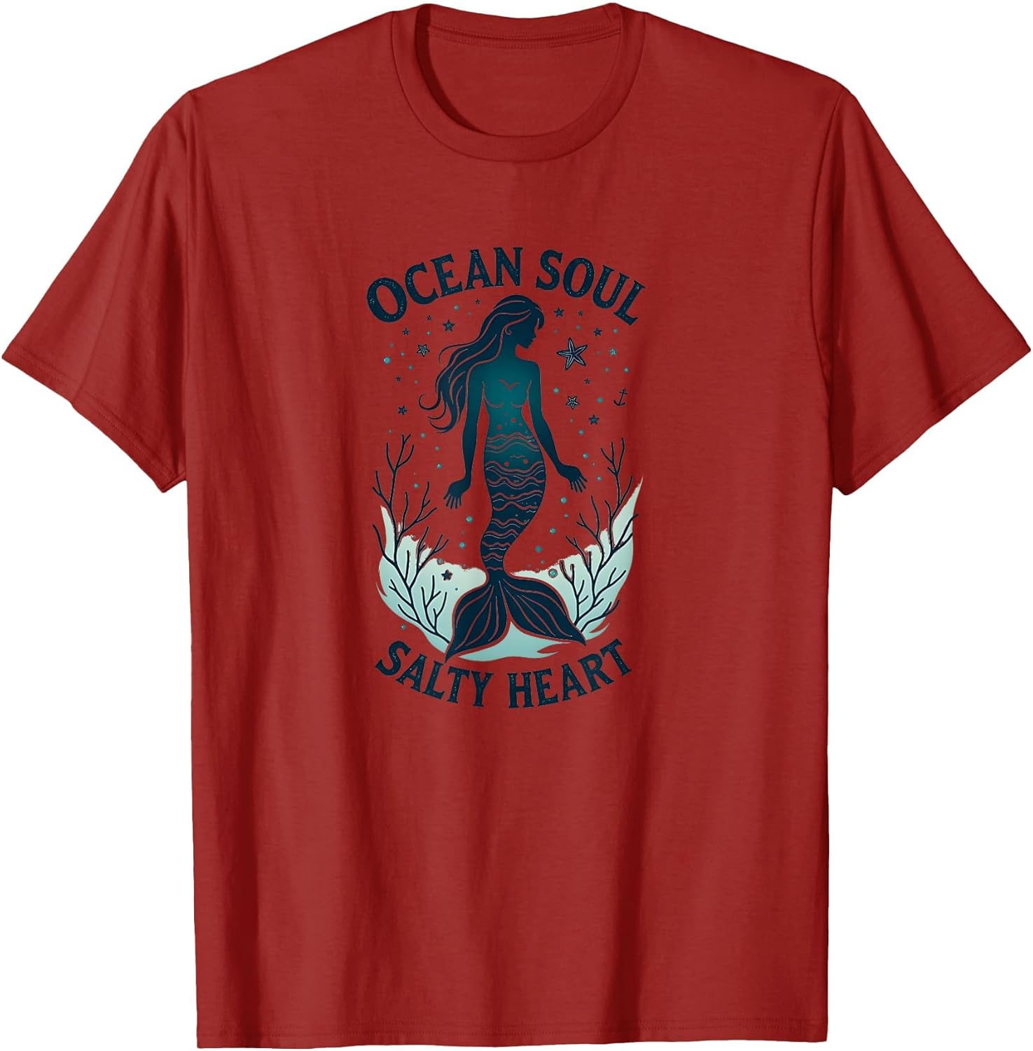 Ocean Soul Salty Heart Mermaid Design
