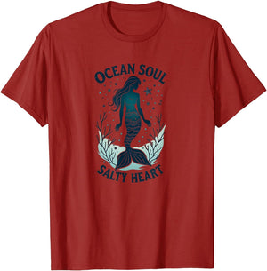 Ocean Soul Salty Heart Mermaid Design