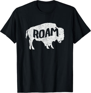 Vintage Retro Buffalo Roam Distressed