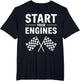 Start Your Engines Shirt Checkered Flag Men Women Racing Day