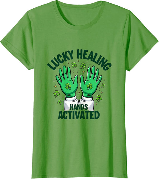 Lucky Healing Hands St Patrick's Day Nurse