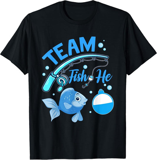 Team Fish He Fishing Gender Reveal Party Announcemen