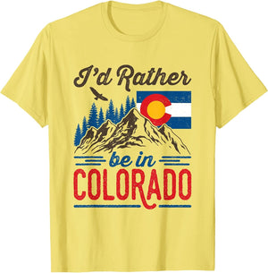 I'd Rather Be in Colorado Roots Souvenir Flag