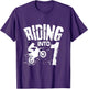 Riding Into 1 Funny Dirt Bike First Birthday Biker Apparel