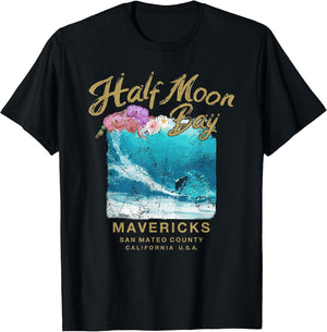 Mavericks California Big Wave Surfing Vintage