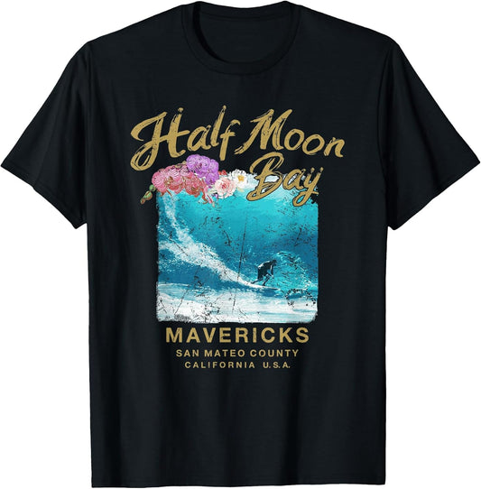 Mavericks California Big Wave Surfing Vintage