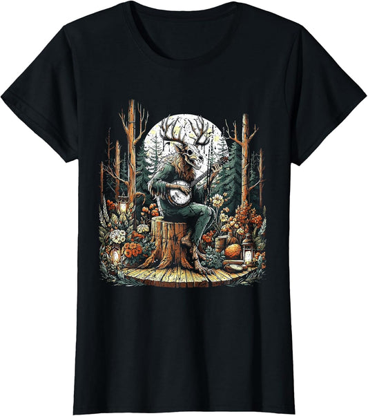 Vintage Wendigo Cryptid Camping