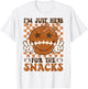 I'm Just Here for The Snacks Football Retro Game Day Girls