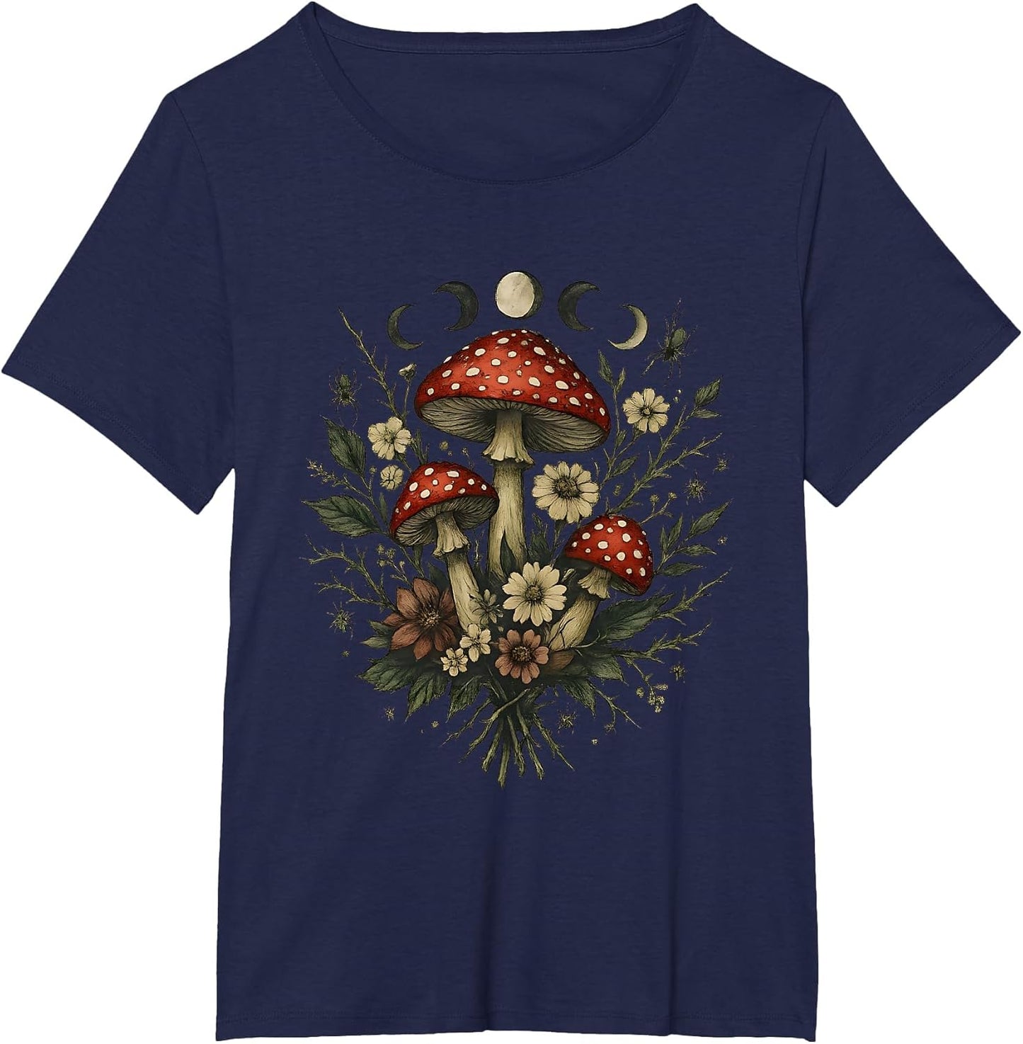 Toadstool Witchy Botanical Moon Phases