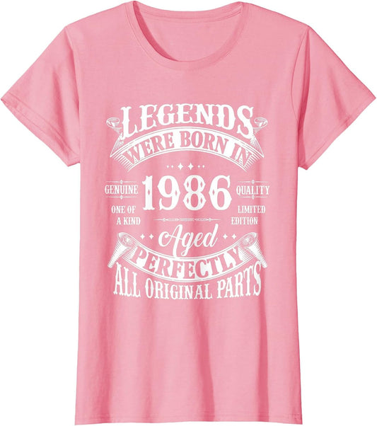 40th Birthday Shirt Vintage Born in 1986 40 Years Old B-Day