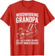 Woodworking Grandpa Shirt Funny Men Woodworker Fathers Day