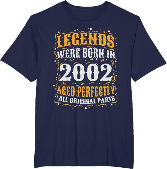 Legends were Born in 2002 Birthday Vintage Distressed