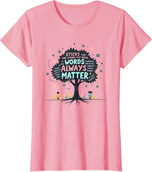 Anti Bullying Words Matter Kindness Empathy Support Top