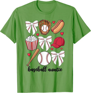 Baseball Auntie Coquette Bow Nephew Baseball Aunt