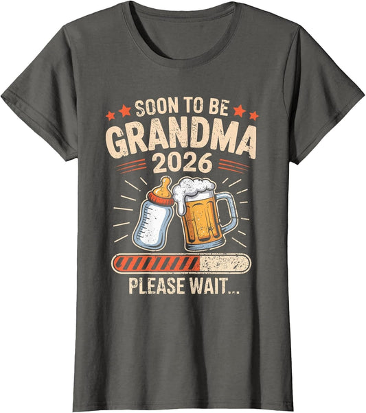 Soon to Be Grandma Est 2026 Baby Announcement