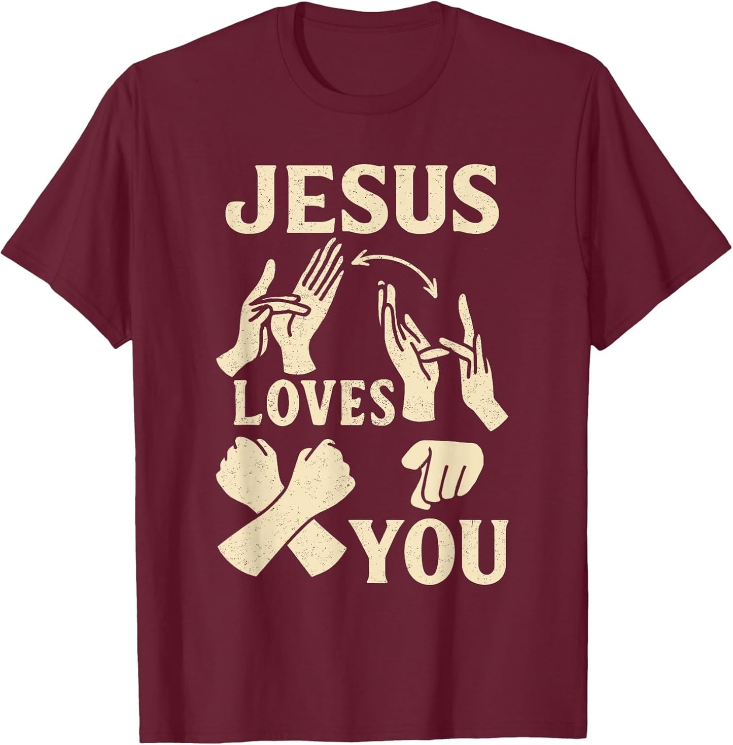 ASL Teacher American Sign Language Christian Jesus Loves You